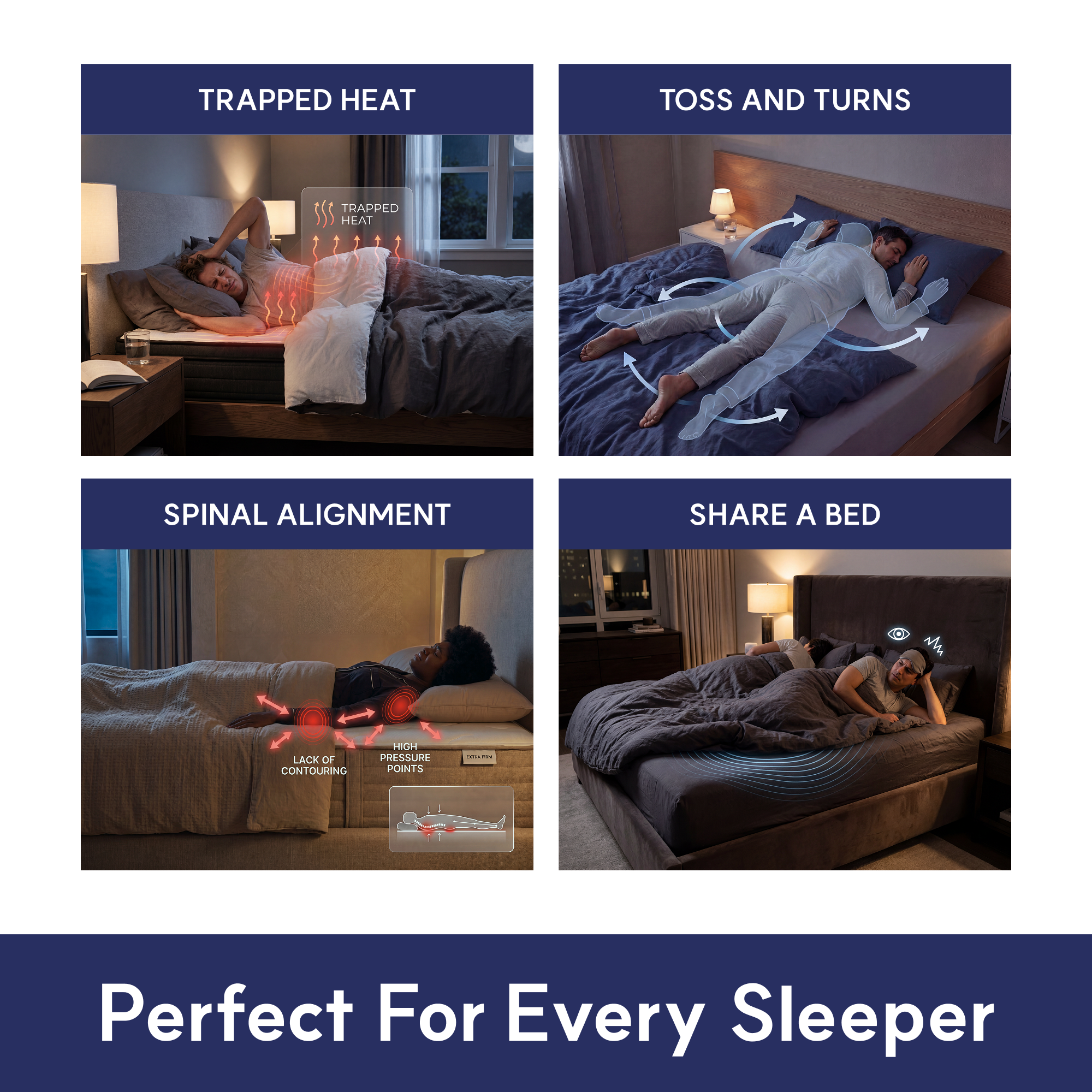 Gel Core Grid Mattress