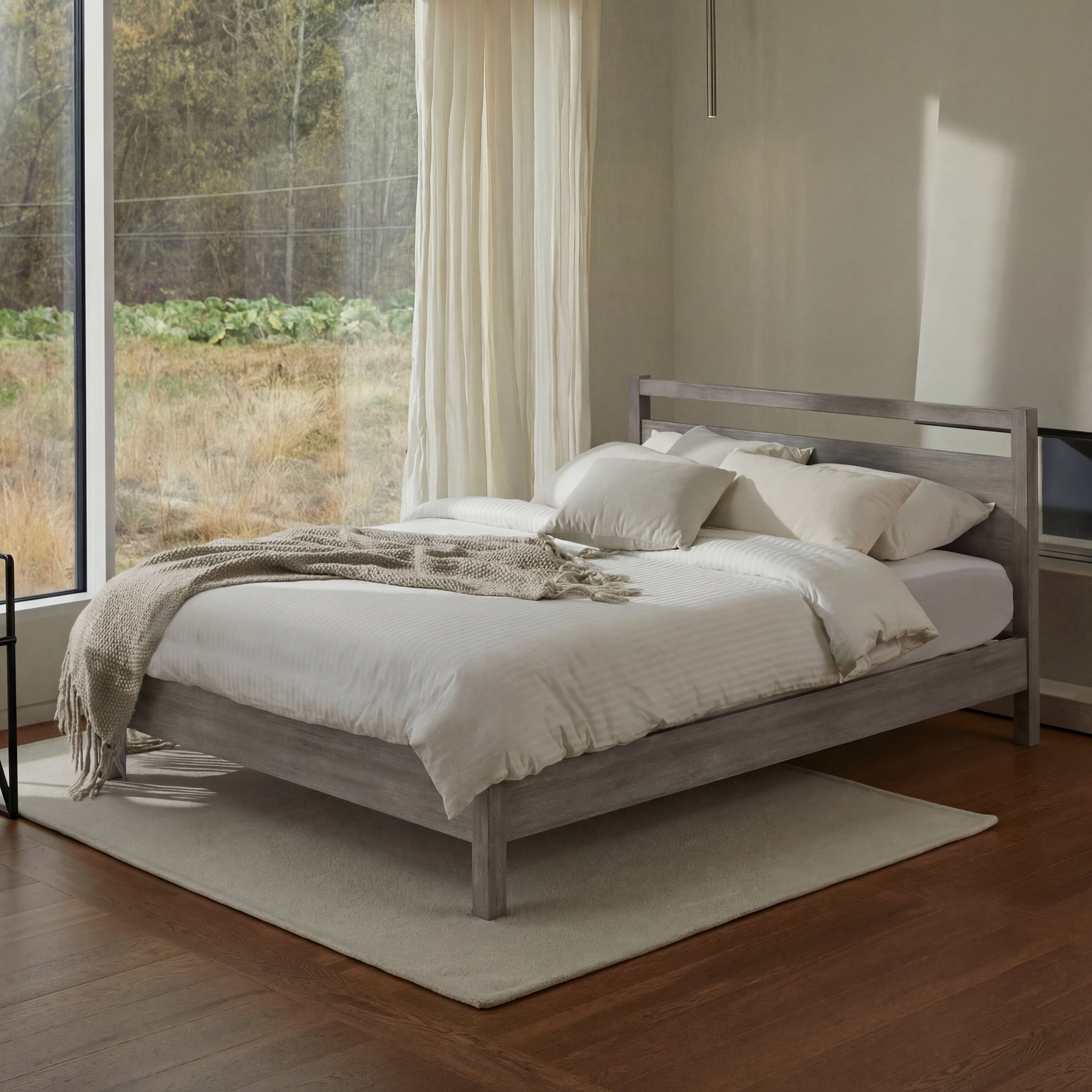 Signature Bed Frame with Headboard - Gray