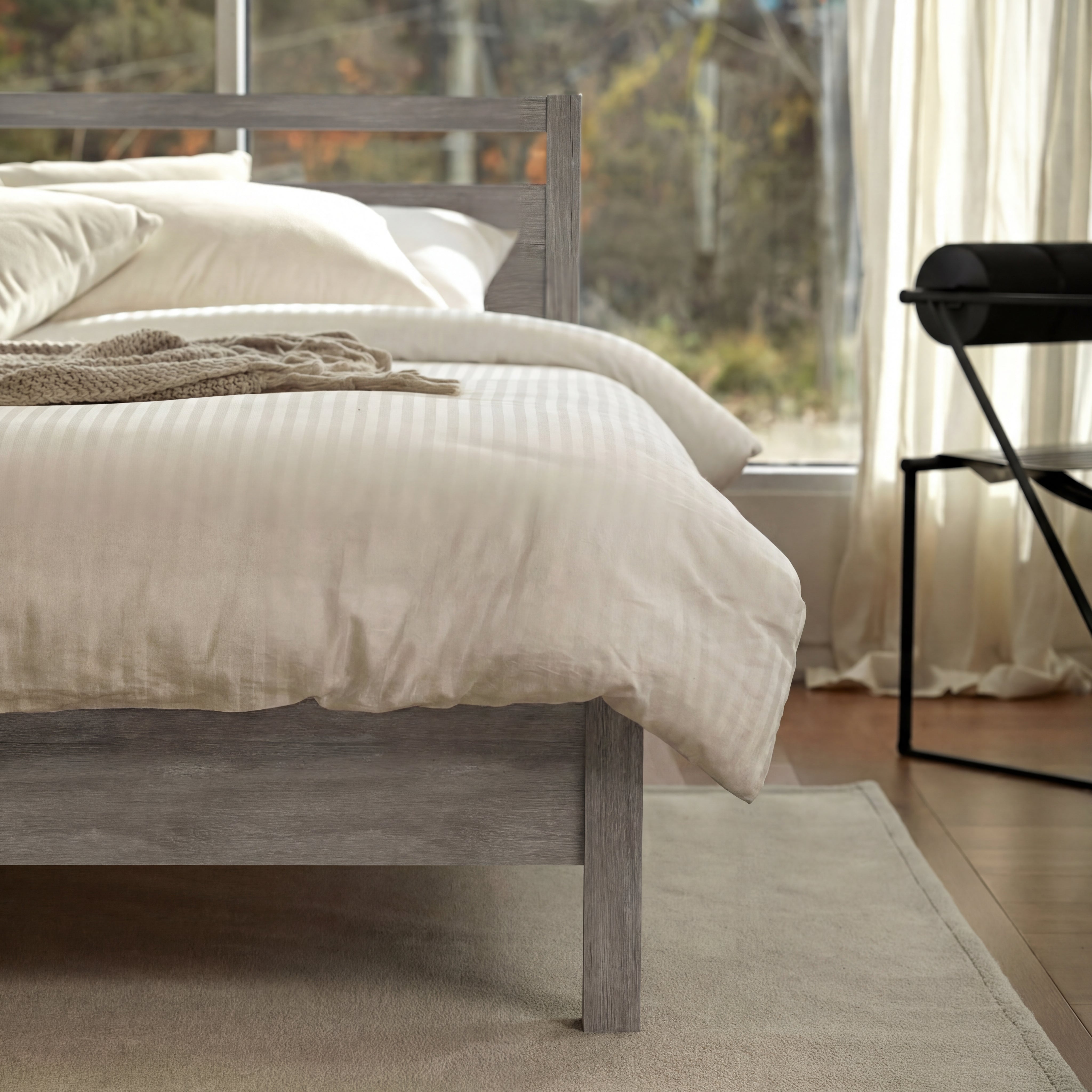 Signature Bed Frame with Headboard - Gray