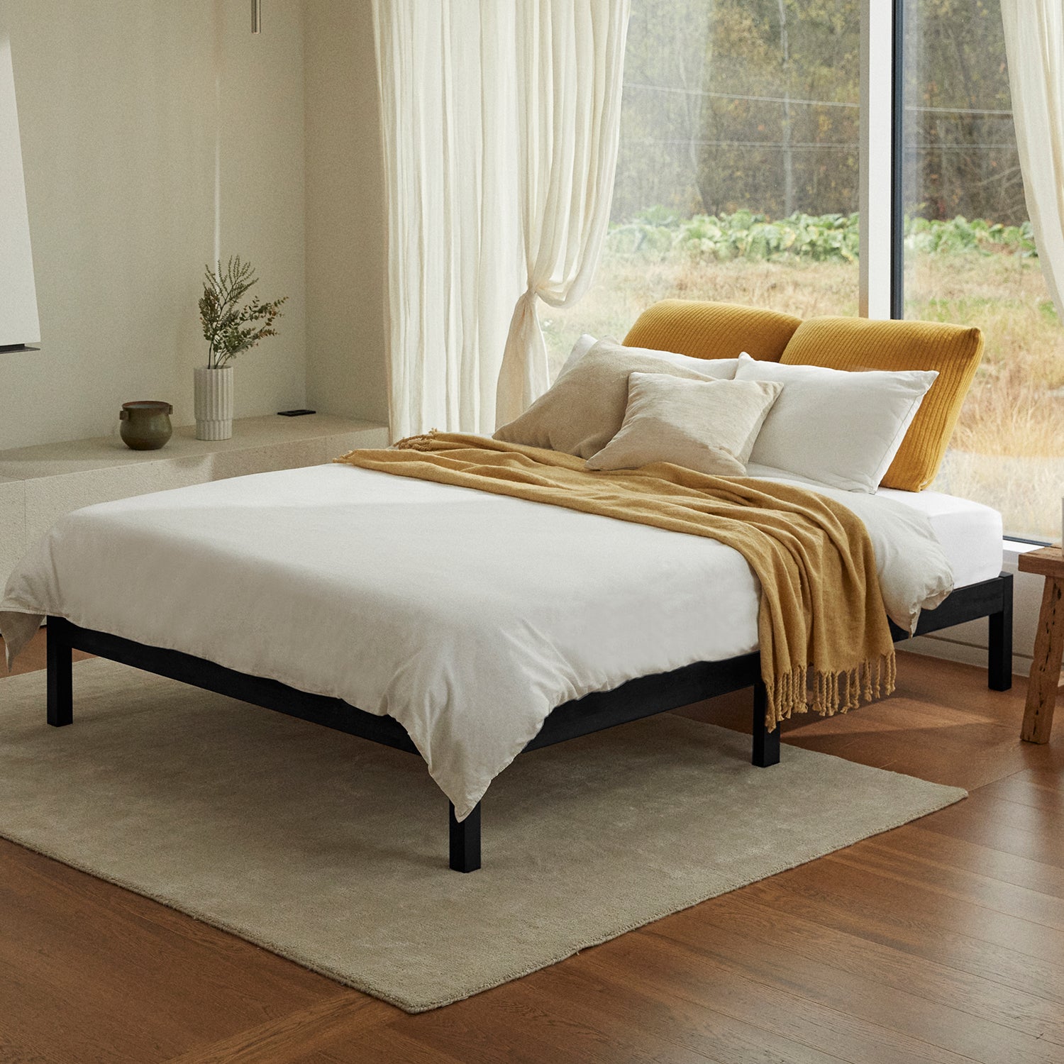 Classic Bed Frame Black Color
